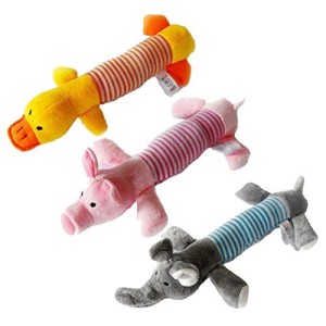 Pecute-Pet-Puppy-Dog-Chew-Toys-Squeaker-Squeaky-Plush-Sound-Pig-Elephant-Duck-New-Dog-Toys-3-Pcs-0